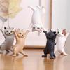 Cat Figures Toys Cat Ornaments Raising Hands Dancing Cute Delicate for Children for Office