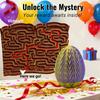 Yousheng Egg Shaped Maze Gift Box Stress Relief Educational 3D Printed Maze Egg with Hidden Compartment Money Cash Puzzle Box Birthdays Easter Present