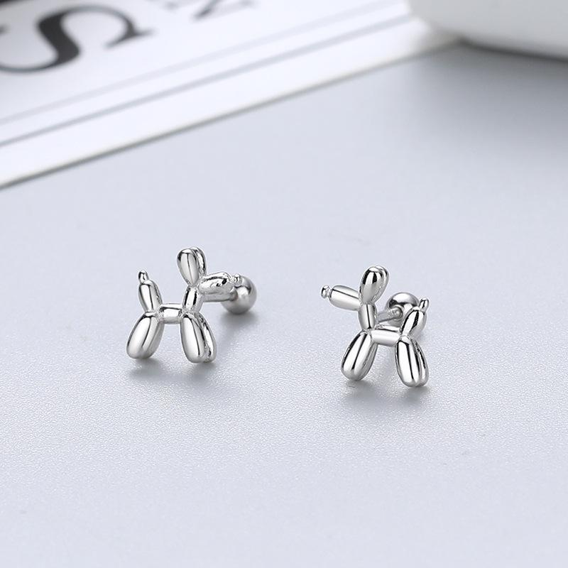 Корейские серьги-гвоздики из серебра 925 пробы для пирсинга козелка, спиральные серьги-гвоздики для женщин, 2 шт., бабочка, сердце, модные украшения для пирсинга ушей