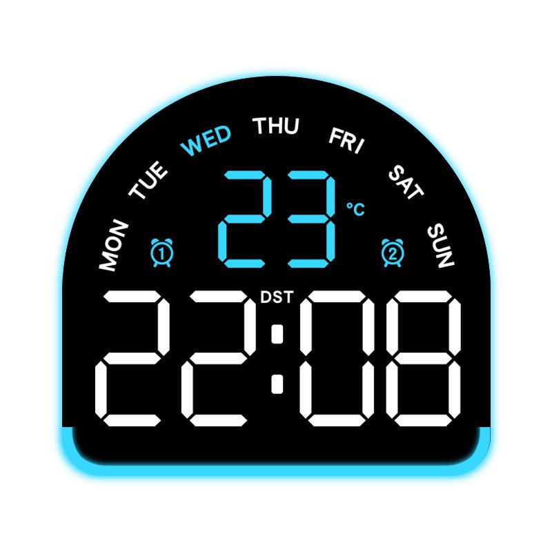 Многофункциональный светодиодный будильник с подсветкой, отображением температуры и несколькими будильниками