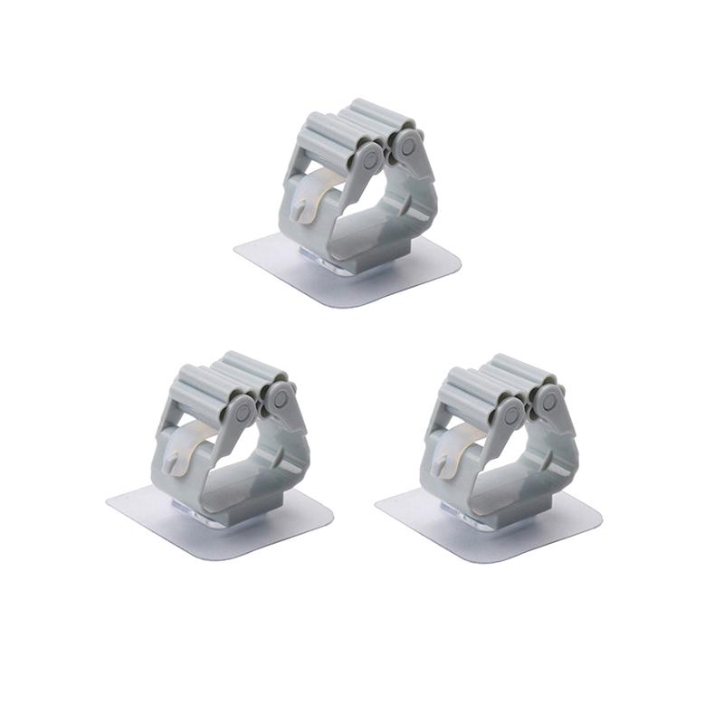 1/3 шт. Зажим для швабры Настенное хранение Органайзер для швабры Держатель Вешалка Стеллаж для хранения Бесшовный зажим для швабры Крючок Бытовые настенные вешалки