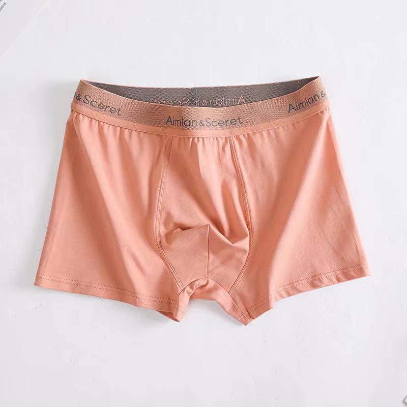 Мужские бесшовные трусы-боксеры из чистого хлопка и графена с антибактериальным эффектом, большого размера