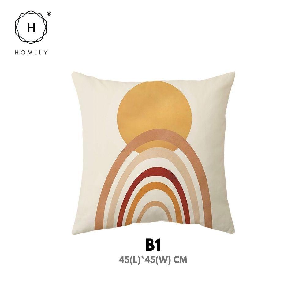Homlly Nordic Morandi I Decorative Cushion Sofa Pillow Cover Case (2PCS)