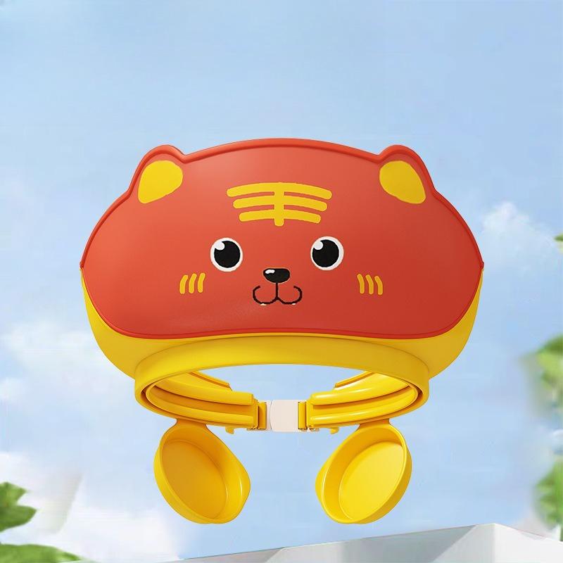 Козырек для мытья головы для детей, Шапочка для душа для детей, Шляпа-козырек для защиты глаз и ушей для детей 0-9 лет, Милая форма делает купание ребенка более веселым