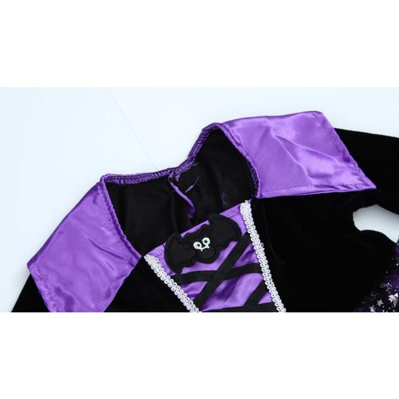 Костюм ведьмы для девочек, детский костюм на Хэллоуин, детское платье ведьмы, платье принцессы, вечеринка по случаю дня рождения