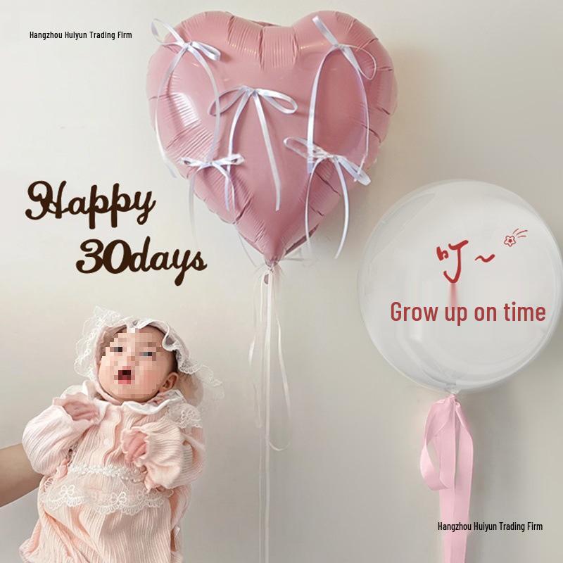 Фотоаксессуары для церемонии milestones ребенка: Украшения к Полнолунию и Стодневке с Шарами