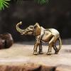 Mini Elephant Ornament Retro Solid Alloy Elephant Figurine Desktop Elephant Statue for Car