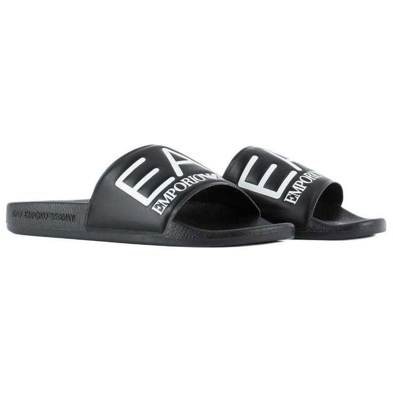 Emporio Armani EA7 Шлепанцы с принтом логотипа Мужская обувь Синий 7X000108AF15118BA045