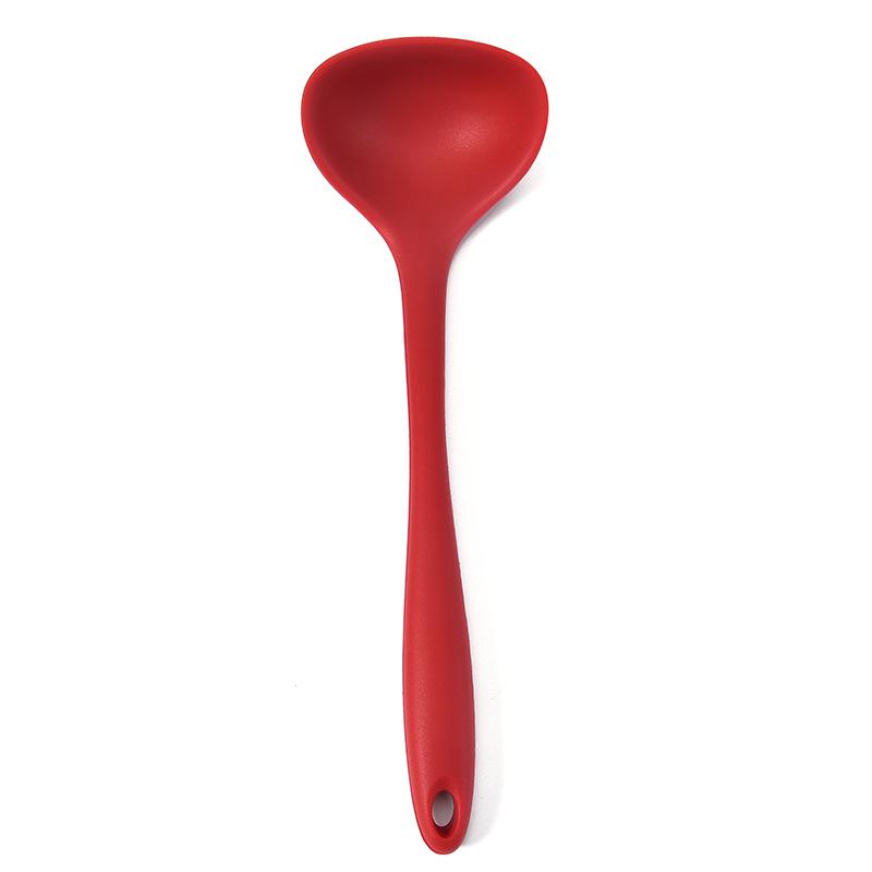 10-Piece Non-Stick Silicone Kitchenware Set: Includes Large Colander, Cooking Spoon, Shovel, Porridge Spoon, and Scraper for Baking.