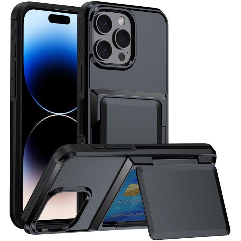 Чехол-кошелек 2-в-1 для iPhone 16 Pro Max и других моделей - Прочный дизайн с отсеком для карт для легкого доступа и быстрых платежей