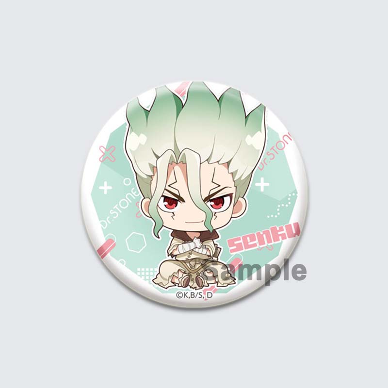 32/44/58 мм ТВ аниме DR STONE Броши на рюкзаке Мультяшный значок для коплея Ishigami Senkuu/Amber/Kohaku Милые эмалевые булавки Ювелирные аксессуары