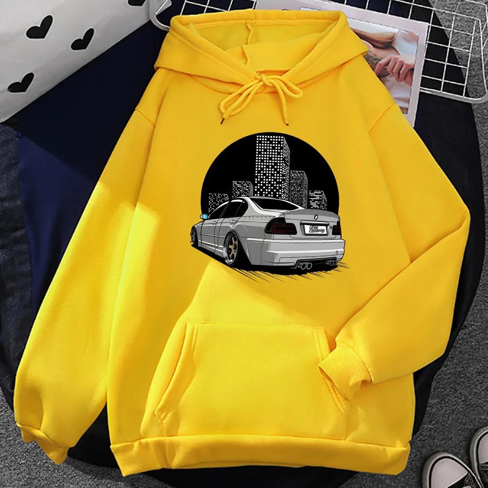 Car Printing Graphic Hoodies Prevalent Male Street Sweatshirts Autumn Casual Hooded Pullovers Soft Fleece Sudadera Clothes