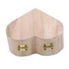 Storage Boxes Bins Heart Shape Wood Box Jewelry Box Home Storage Bin Earrings Ring Case