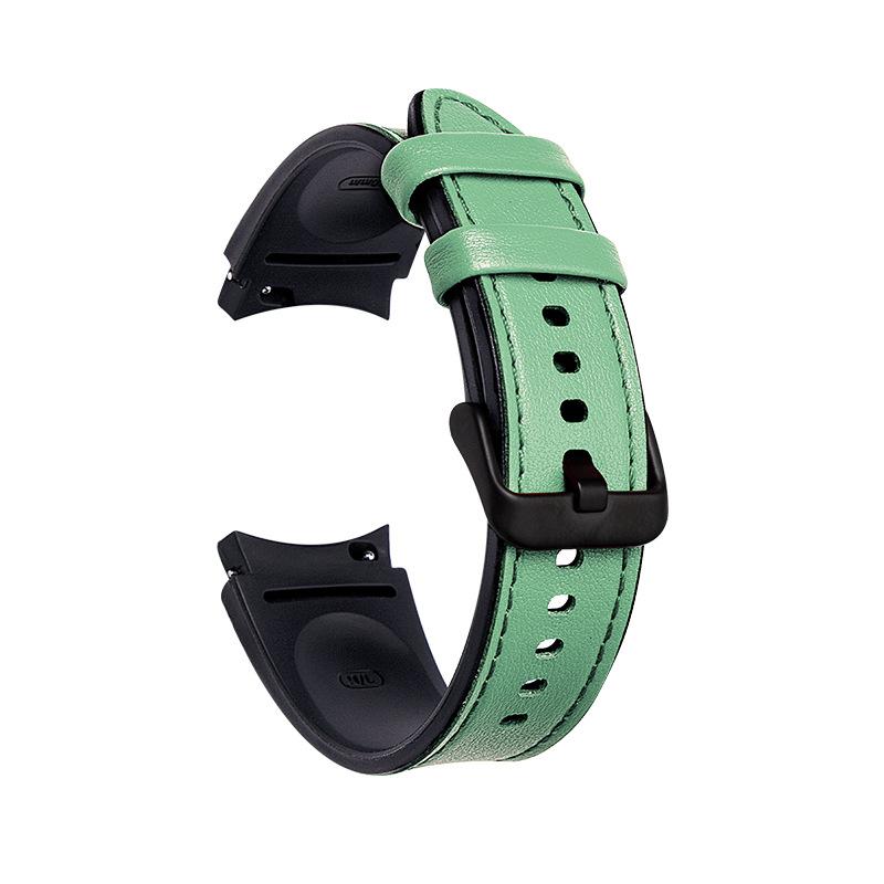 Silicone Leather Strap for Samsung Galaxy Watch 7/6/5/4 Watch Classic Smart Watch Bands