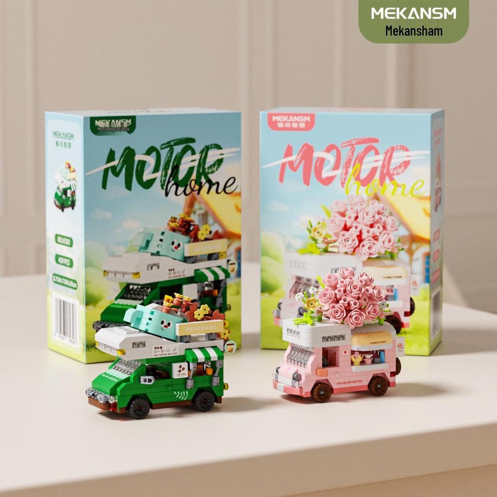 Compatible Lelele Travel RV Building Blocks Educational Toy for Children