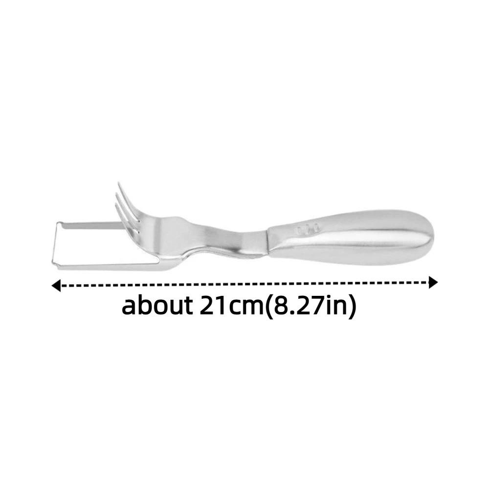 Rust-proof Watermelon Fork Cutter Stainless Steel Fruit Digging Tool Watermelon Cube Cutter  Summer