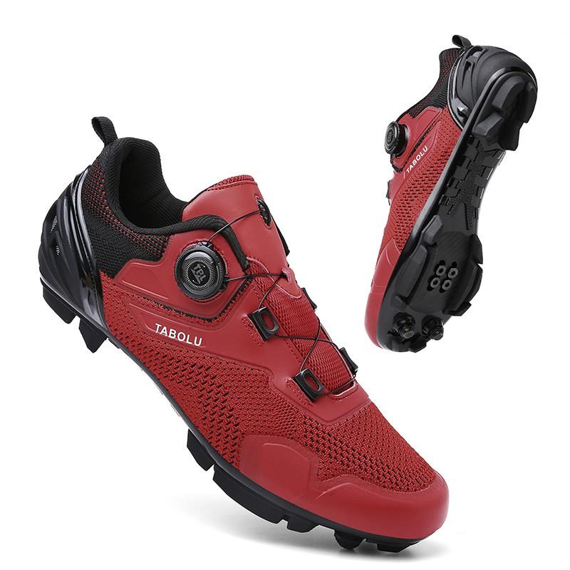 Unisex Cycling Shoes Breathable Flyknit Non-Cleat Road MTB Bike Rubber Sole Men Women
