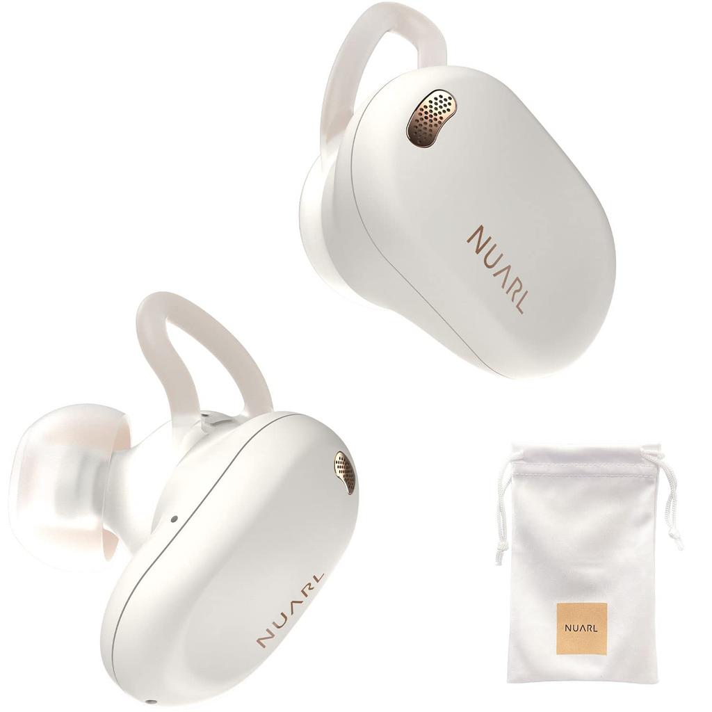 NUARL NEXT1 Completely Wireless Noise Wireless High Performance Ai High Resolution LDAC IPX4 with Microphone Pouch Nuar Earphones, Canceling,