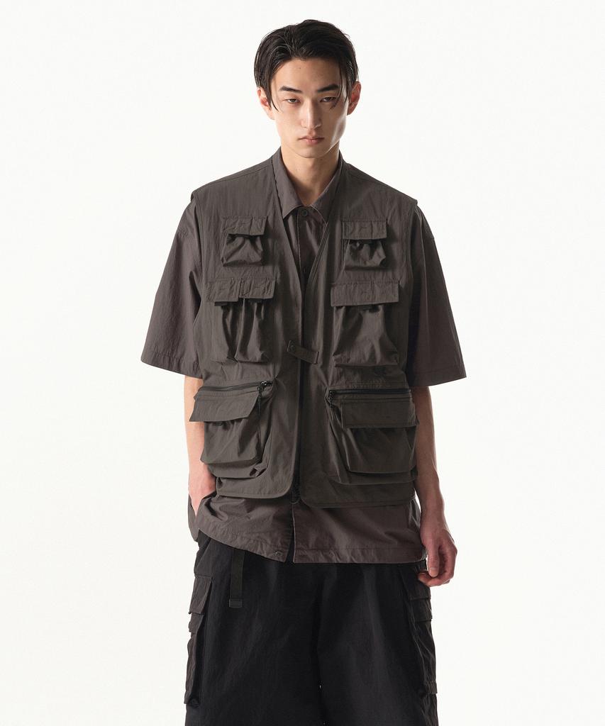 Musinsa Standard [City Leisure] Utility Fishing Vest [Mud Gray]