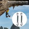 2 шт. Сверхпрочные карабины Плетеные из нержавеющей стали Долговечные паракорды Брелок Крюк D-образные зажимы для бутылки с водой Ключи Рюкзак