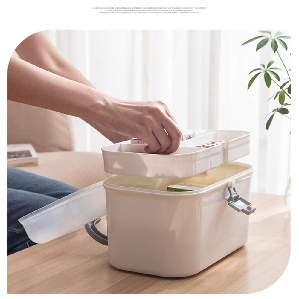 Multi-layer Medicine Cabinet Large Capacity Large Pill Case Practical Large Pill Box  Household