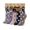 Прекрасные женские принты с животными, 5 пар повседневных носков с кошками и собаками