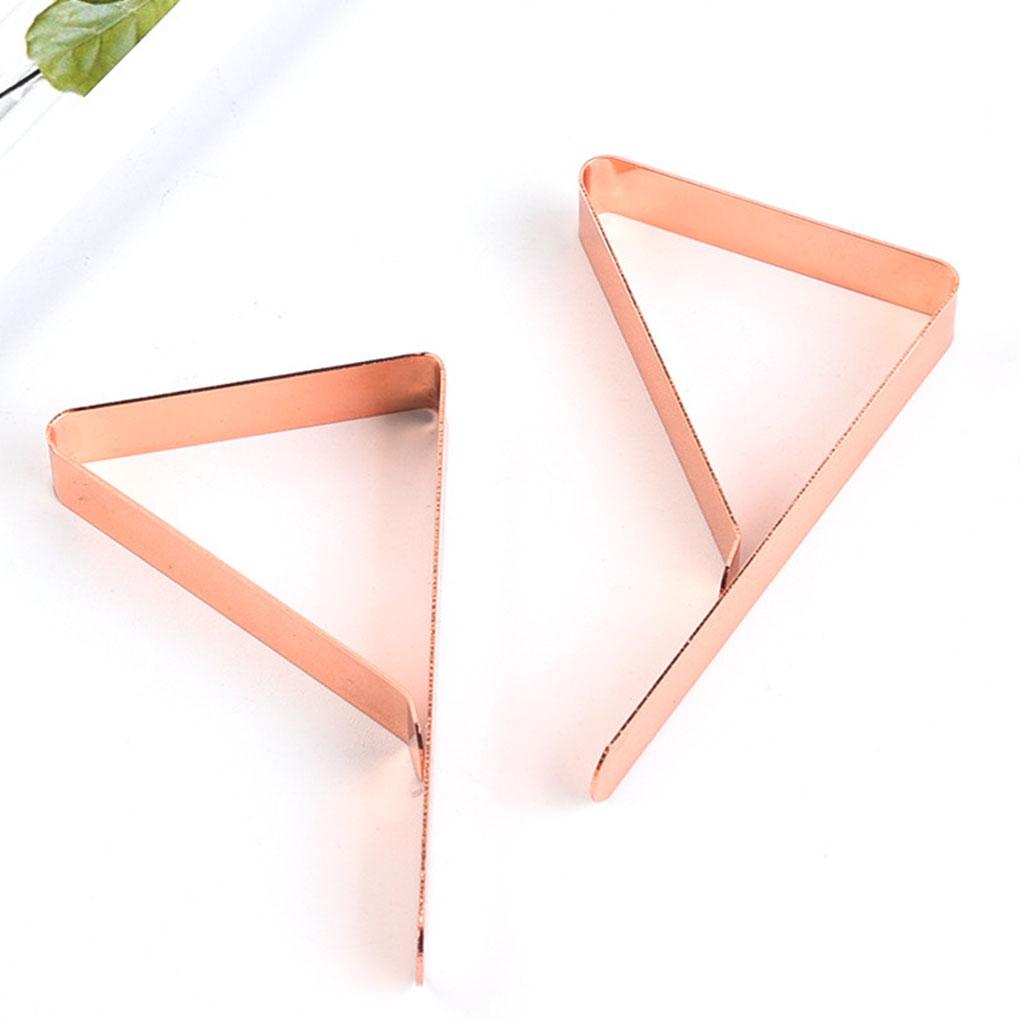 12 шт. Устойчивые зажимы из нержавеющей стали для скатерти - Легко экономят время и усилия Держатель для круглых скатертей золотистый