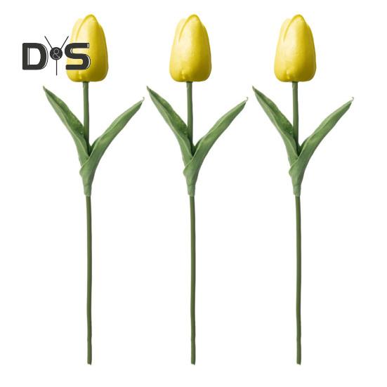 3 шт. искусственных тюльпанов, поддельные тюльпаны с гибкими стеблями, реалистичные искусственные тюльпаны для самостоятельного создания цветочных композиций, украшений для дома, свадьбы, вечеринки