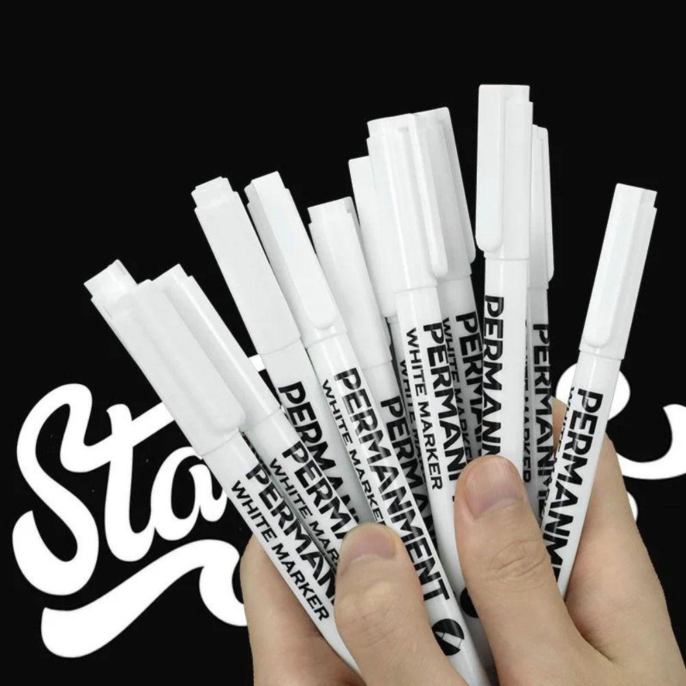 3/6Pcs Oil-Based Paint Marker Waterproof Highlight Marker Art Writing Paint Pens DIY Painting