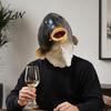Realistic Herring Halloween Mask Funny Fish Head Mask, Latex Carp Cosplay Prop, Animal Unique Prank Gift for Adults Party Prank, Trick or Treat