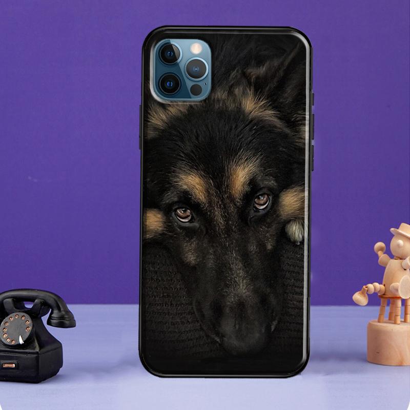 Чехол с немецкой овчаркой для iPhone XR X XS Max SE 2020 7 8 Plus, чехол для телефона iPhone 11 14 12 13 Pro Max Mini
