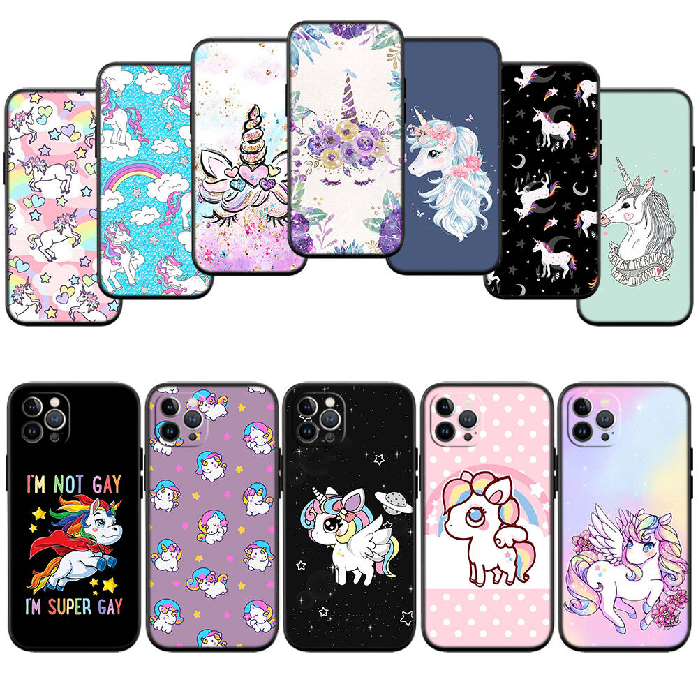 Cartoon Unicorn Case for Samsung A06 A35 A25 A24 A15 A05S A05 M55 M35 M15 A02 A12 A13 A10 A16 A20 A30 A22 A31 A32 A33 A42 A50