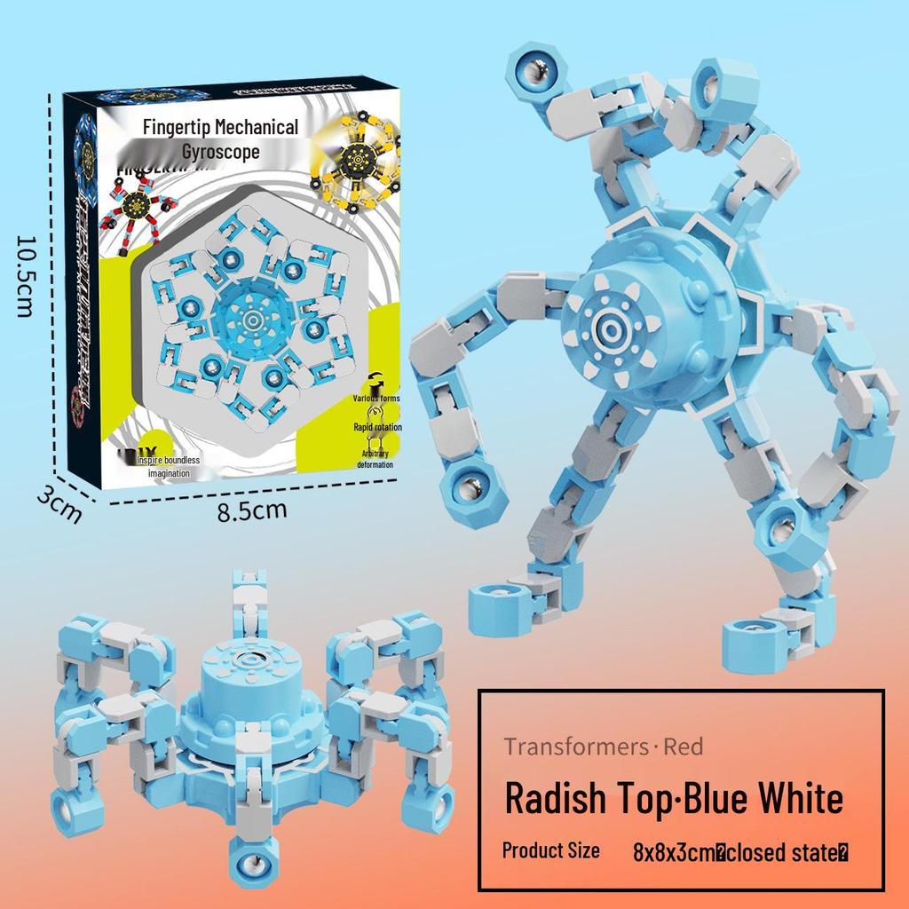 Деформируемая светящаяся игрушка-гироскоп: Образовательный механический фиджет для детей