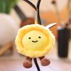 Cute Fried Egg Pendant Plush Toy Doll Egg Tart Sun Bag Pendant Keychain Doll Doll Cute Cure