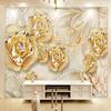 Photo Wallpaper Luxury European Jewelry Diamond Pearl Gold Mural Background Wall Living Room Sofa Home Decor Wall Paper