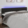 VidaXL LED Headboard Bedroom Furniture Double Bed Accessory Head of Bed Frame Interior Black 3121972