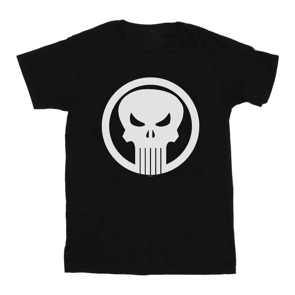 Marvel Mens The Punisher Skull Circle T-Shirt