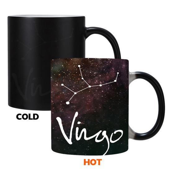 Horoscope Heat Changing Mug 11oz Constellation Tea Cup Ceramic Heat Sensitive Coffee