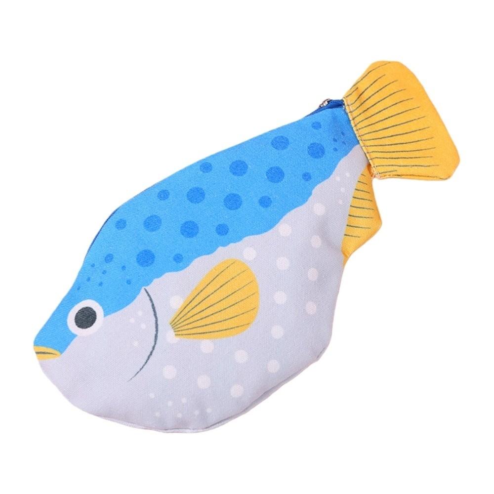 Pen Bag Fish Pencil Case Pufferfish Marine Organism Pencil Pouch School