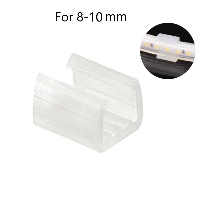 Неоновая лента LED Фиксирующие клипсы Держатель Соединитель Аксессуары 6мм 8мм 10мм 12мм 15мм 18мм 20мм Для фиксации неонового света COB Светодиодная лента Пряжка