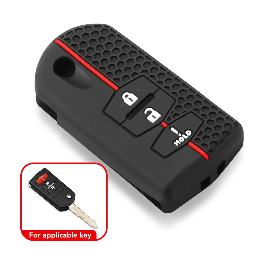 Силиконовый держатель для ключей, чехол для ключей от автомобиля Mazda 2 3 5 6 M6 MX5 CX5 CX7 CX9 RX8