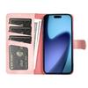 For iPhone 17 Pro Wallet Case Leather Phone Cover Splicing Color