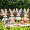 1/2PCS Height 35cm Easter Cute Straw Bunny Decoration Rustic Home Decoration Party Desktop Decorations Handmade Decorations