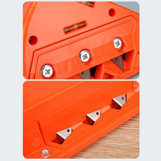 Drywall Chamfer Plasterboard Fast Cutter Hand Planer Ergonomic Handle Widely Used 45/60 Degree Plasterboard Planing Tool with Sharp Blades