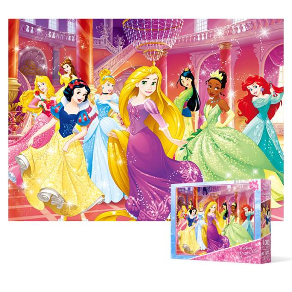 Принцессы Диснея - Выпускной (негабаритный) Пазл Disney Animation 100 деталей, популярный корейский пазл