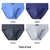 Premium Pure Cotton Men's Plus Size Briefs - Breathable, Sweat-Absorbent for Middle-Aged and Elderly