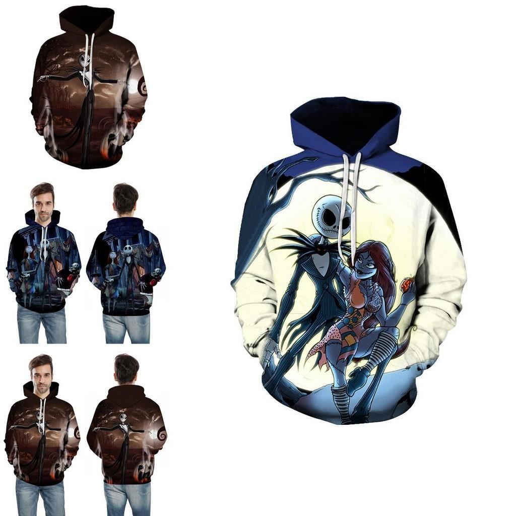 Худи пуловер «Кошмар перед Рождеством» с дизайном Джека и Салли