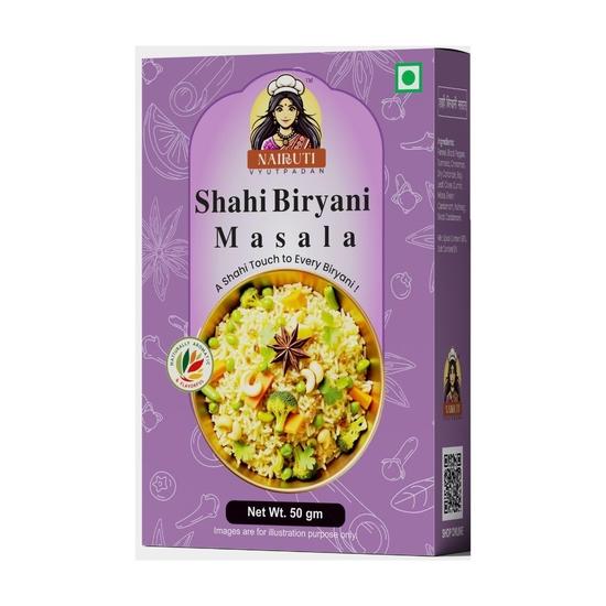 Nairuti Vyutpadan Shahi Biryani Masala 50 g | Premium Spice Blend for Veg & Non-Veg Biryani | Authentic All-in-One Biryani Masala