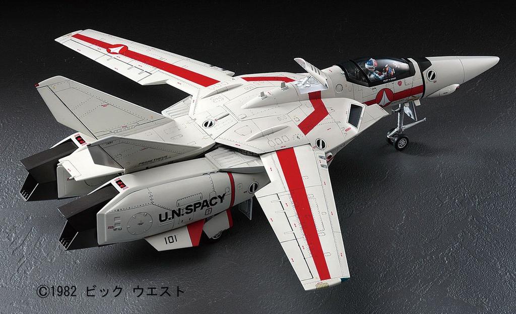 Hasegawa Пластиковая модель Super Dimension Fortress Macross Valkyrie Vermilion Platoon MC02 VF-1J/A 1/48