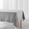 Nappe Rectangle - Charlines - 140x240cm - Gris - 100% Coton - Lavable En Machine
